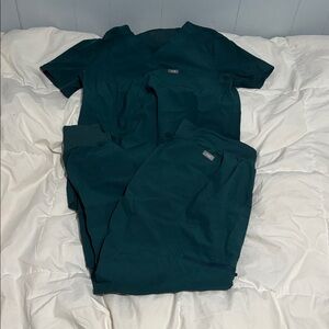 Figs Teal Medical Scrub Top